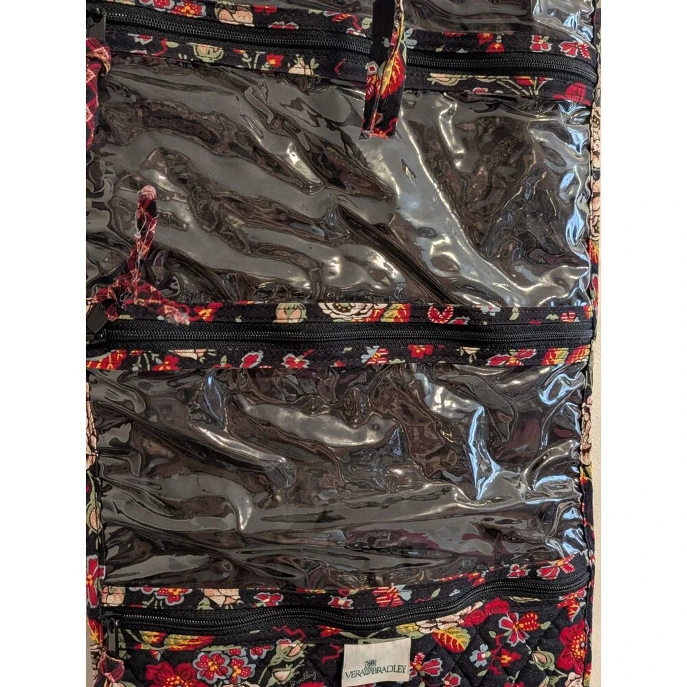 Vtg Vera Bradley Anastasia Hanging Travel Cosmetic Organizer Bag Very Good